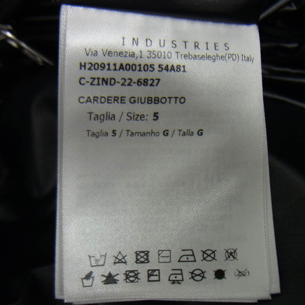MONCLER モンクレール 22AW H20911A00105 54A81 モンクレールジャパンタグ CARDERE GIUBBOTTO ロゴプリントフーディー カルデラ ダウンジャケット ブラック系 ダークネイビー系 5【中古】