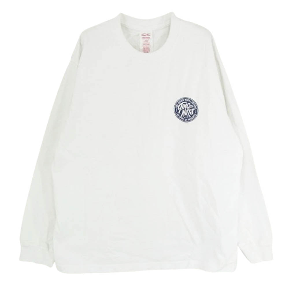 トーキョーインディアンズモーターサイクル プリント 長袖カットソー ホワイト系 L【中古】