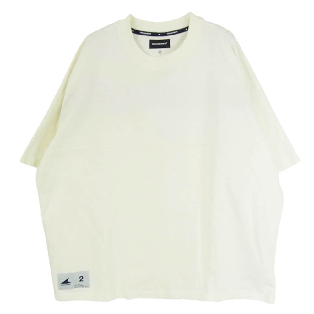DESCENDANT ディセンダント 25SS 251ATDS-CSM20 BERTH JERSEY SS バースジャージー バック刺繍 Tシャツ 半袖カットソー ホワイト系 2【美品】【中古】