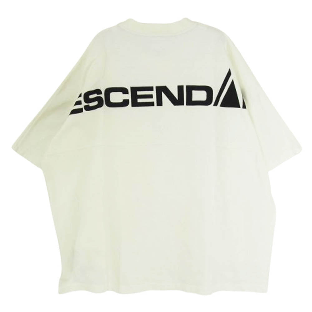 DESCENDANT ディセンダント 25SS 251ATDS-CSM20 BERTH JERSEY SS バースジャージー バック刺繍 Tシャツ 半袖カットソー ホワイト系 2【美品】【中古】