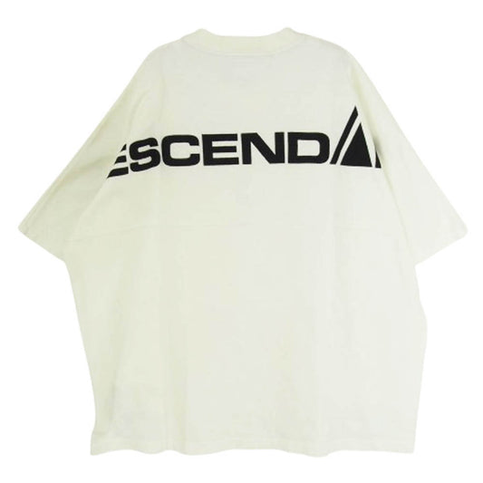 DESCENDANT ディセンダント 25SS 251ATDS-CSM20 BERTH JERSEY SS バースジャージー バック刺繍 Tシャツ 半袖カットソー ホワイト系 2【美品】【中古】