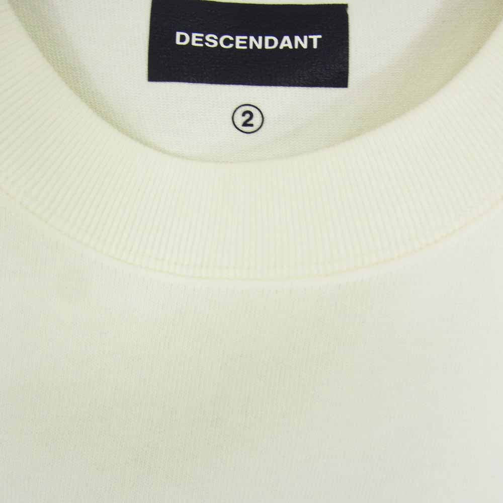 DESCENDANT ディセンダント 25SS 251ATDS-CSM20 BERTH JERSEY SS バースジャージー バック刺繍 Tシャツ 半袖カットソー ホワイト系 2【美品】【中古】
