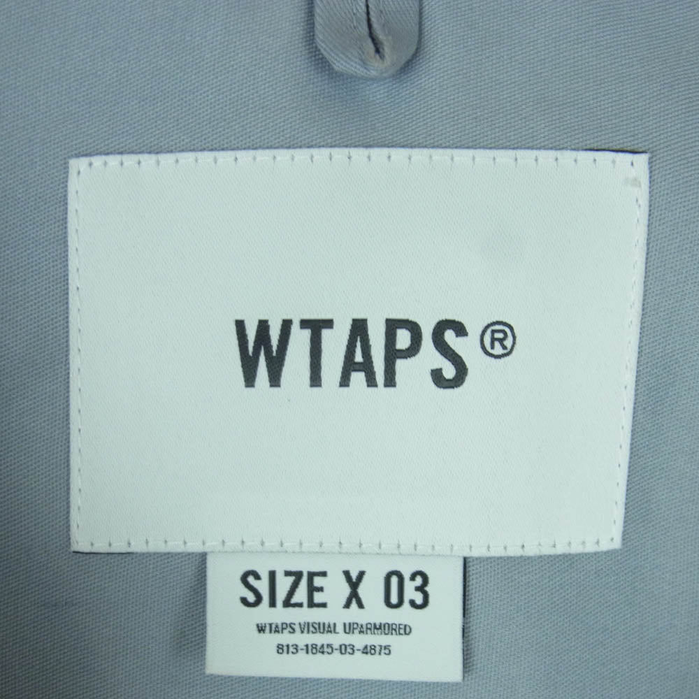 WTAPS ダブルタップス 24SS 241CWDT-SHM07 REPO SS CTPL.TWILL.PRTC ワッペンデザイン 半袖 ワーク シャツ グレー系 03【中古】