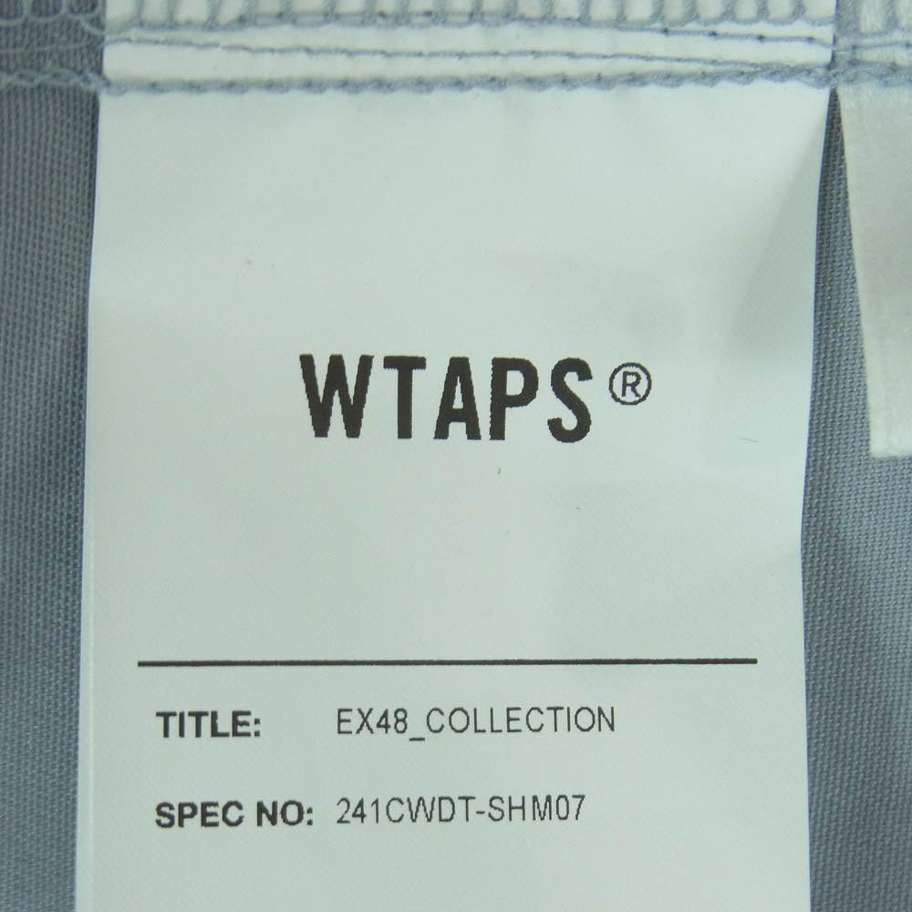 WTAPS ダブルタップス 24SS 241CWDT-SHM07 REPO SS CTPL.TWILL.PRTC ワッペンデザイン 半袖 ワーク シャツ グレー系 03【中古】