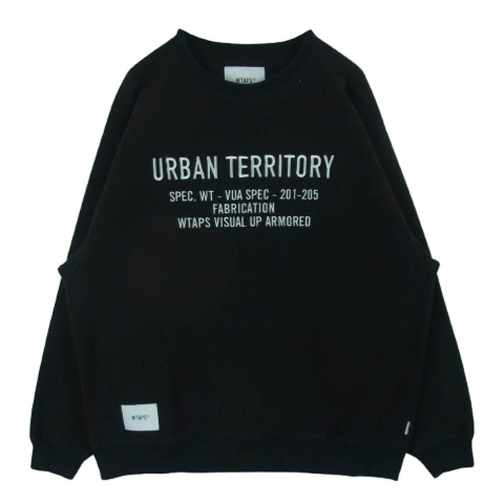 WTAPS ダブルタップス 20AW 202ATDT-CSM33 CREW NECK FLEECE クルーネック フリース スウェット トレーナー ブラック系 03【中古】