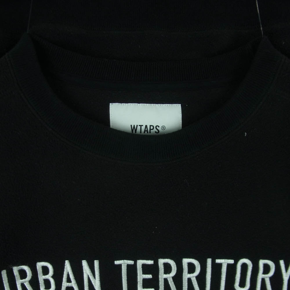 WTAPS ダブルタップス 20AW 202ATDT-CSM33 CREW NECK FLEECE クルーネック フリース スウェット トレーナー ブラック系 03【中古】