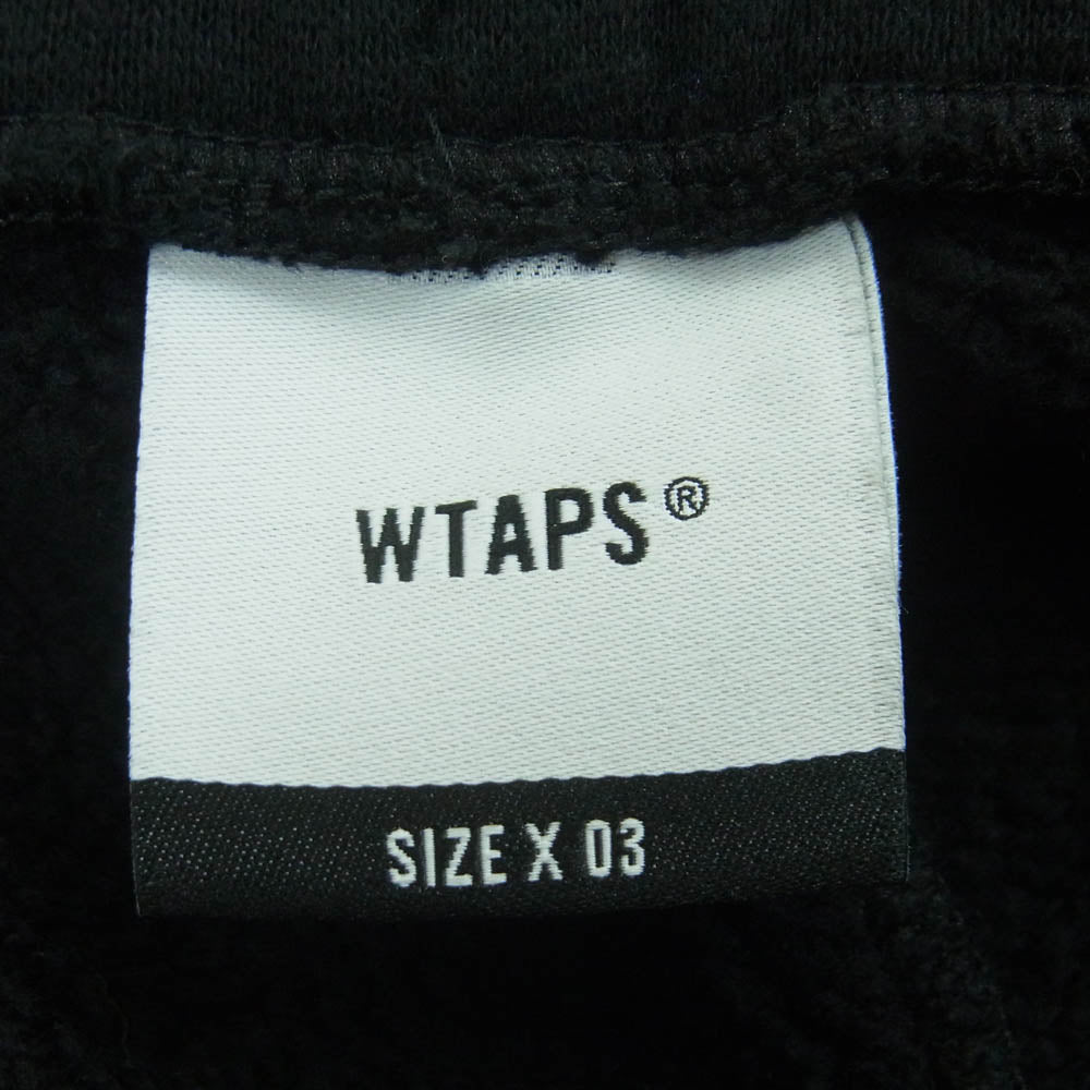 WTAPS ダブルタップス 22AW 222ATDT-CSM10 AII TROUSERS COTTON スウェット パンツ 日本製 ブラック系 03【中古】
