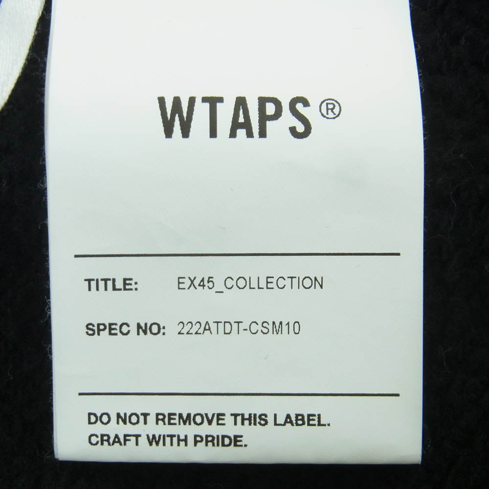 WTAPS ダブルタップス 22AW 222ATDT-CSM10 AII TROUSERS COTTON スウェット パンツ 日本製 ブラック系 03【中古】