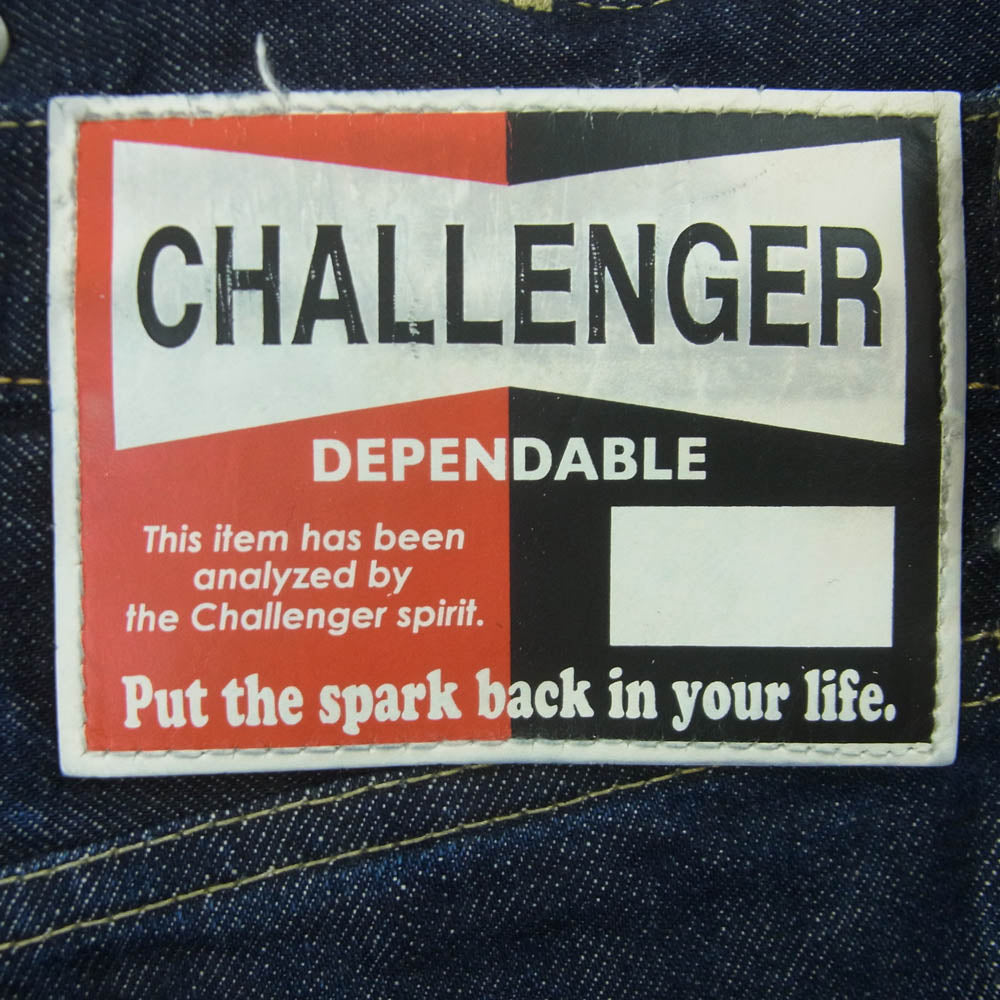 CHALLENGER チャレンジャー CLG-PT014-024 CLASSIC WASHED DENIM PANTS ウォッシュ加工 クラシック デニム パンツ インディゴブルー系 S【中古】