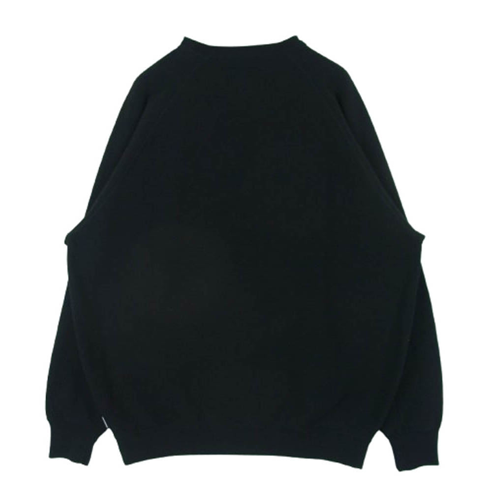 WTAPS ダブルタップス 24AW 242ATDT-CSM25 SIGN 03 SWEATER CTPL ASH GRAY クルーネック スウェット トレーナー ブラック系 03【中古】