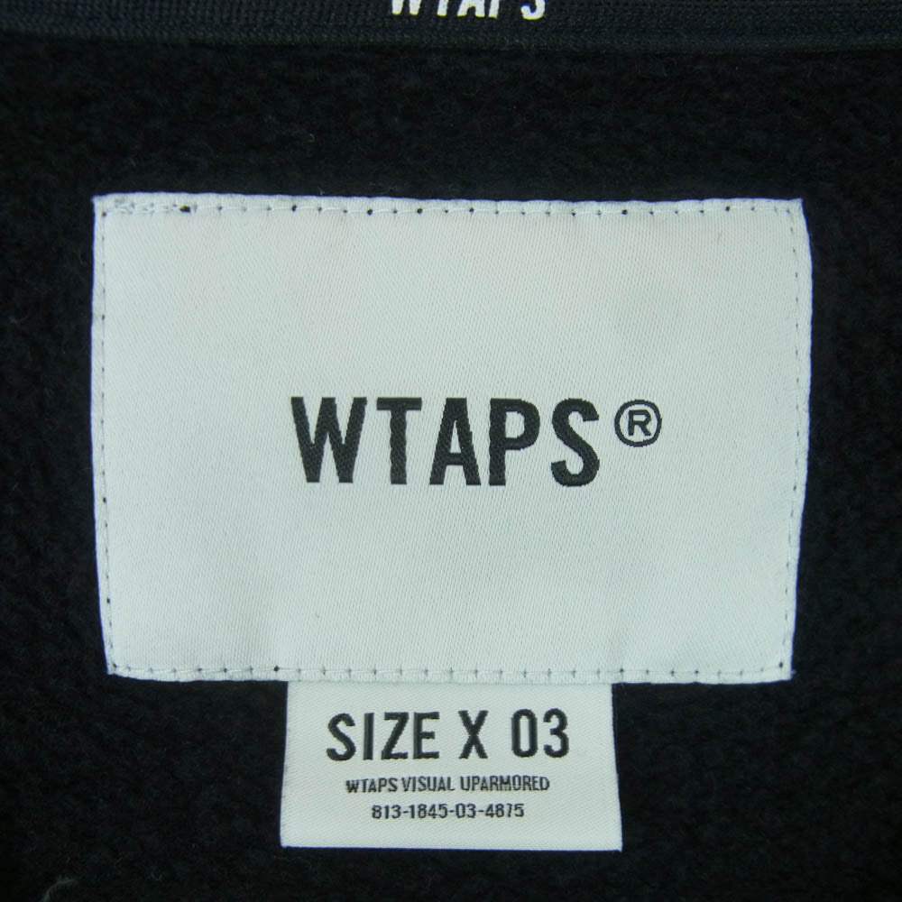 WTAPS ダブルタップス 24AW 242ATDT-CSM25 SIGN 03 SWEATER CTPL ASH GRAY クルーネック スウェット トレーナー ブラック系 03【中古】