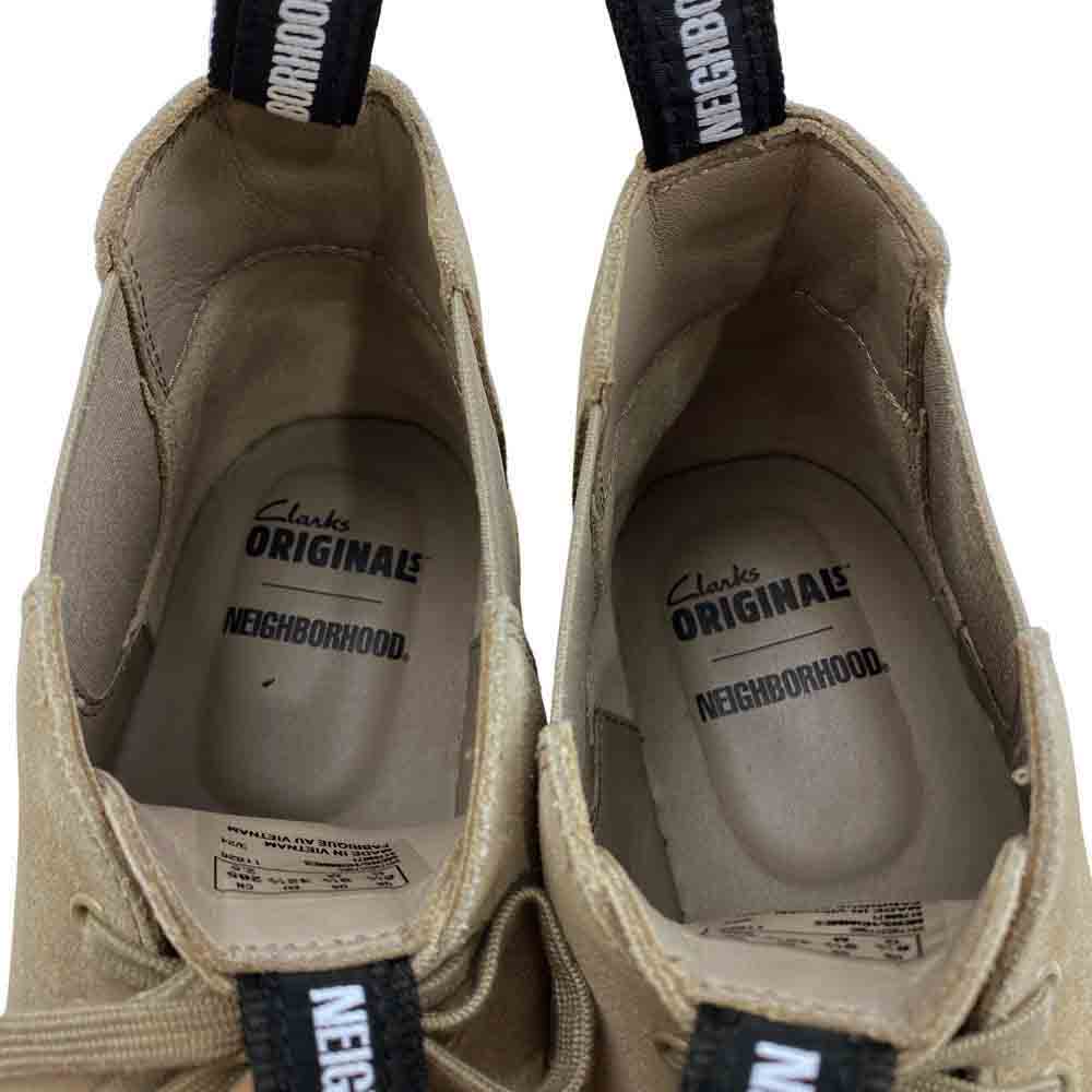 NEIGHBORHOOD ネイバーフッド 24SS × CLARKS クラークス DESERT BOOT デザート ブーツ スエード サイドゴア 26.5cm【中古】