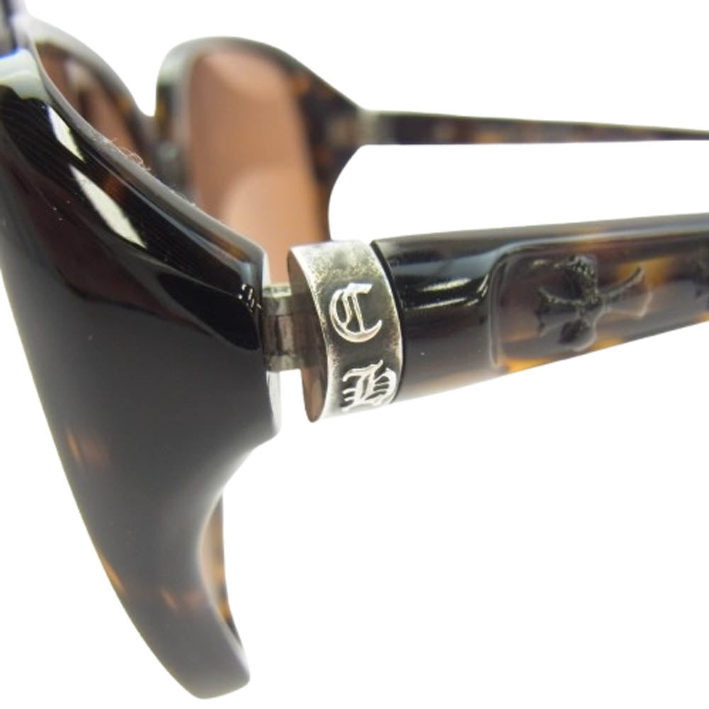 CHROME HEARTS クロムハーツ（原本無） CULO CHプラス マーブル柄 カラーレンズ サングラス アイウェア ブラウン系【中古】