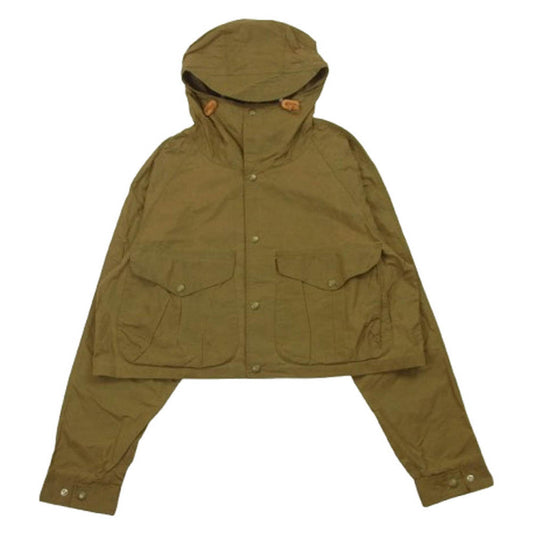 マニファッツュラチェカレリ イタリア製 パラフィン加工 ショート マウンテンパーカー ジャケット ブラウン系 42【中古】