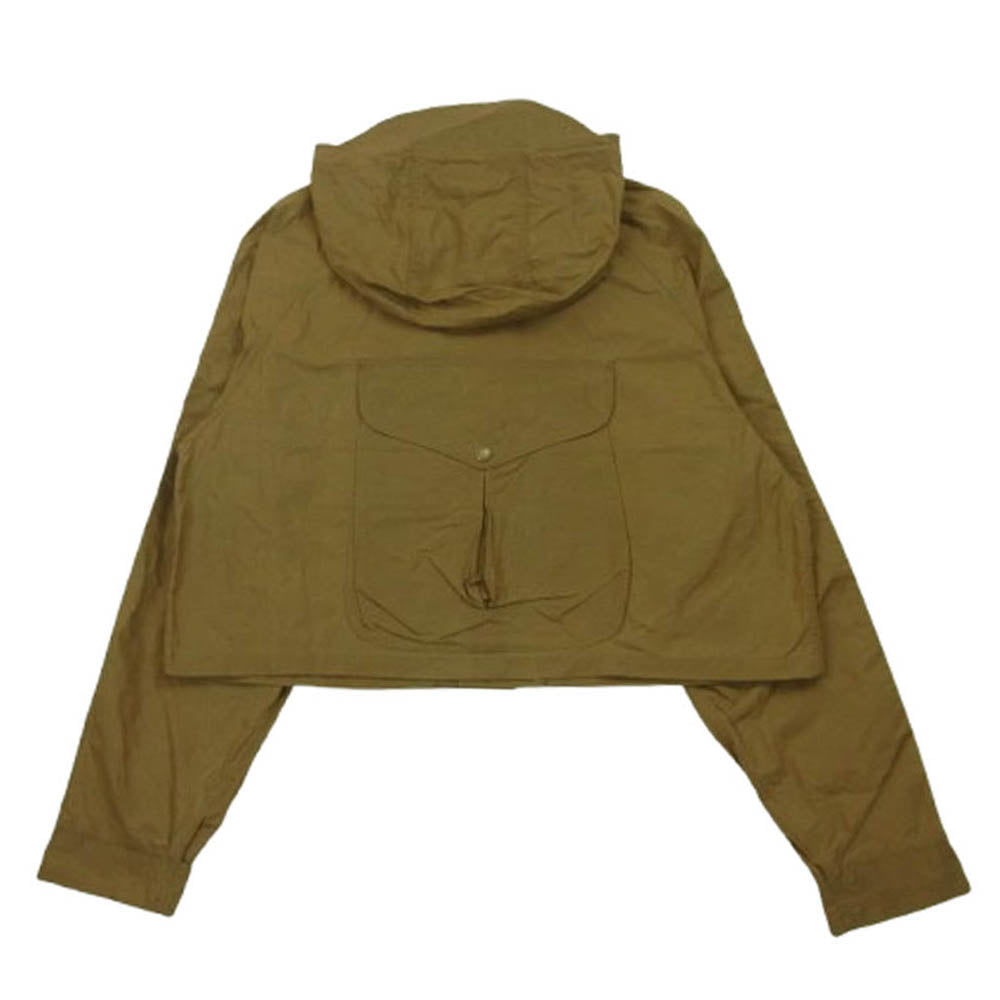 マニファッツュラチェカレリ イタリア製 パラフィン加工 ショート マウンテンパーカー ジャケット ブラウン系 42【中古】