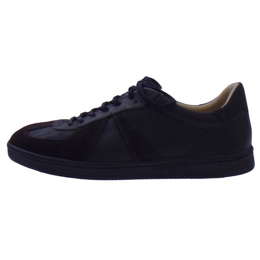 ブラザーブリッジ shott ショット別注 T001 BLACK/DARKBROWN SUEDE スエード切替 ミリタリー ローカット スニーカー ブラック系 US9.5【中古】