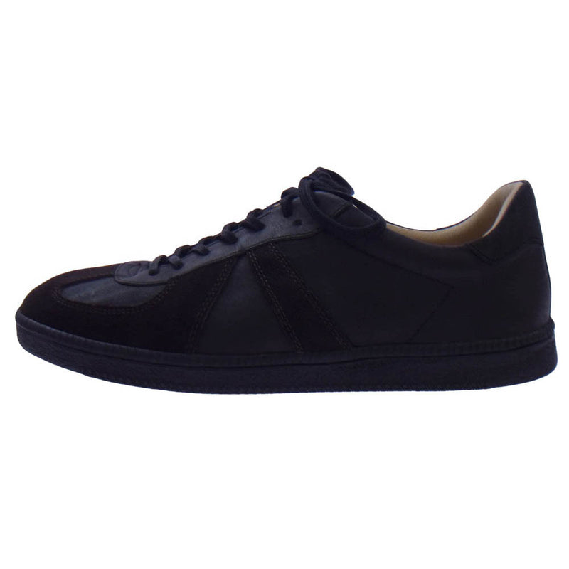 ブラザーブリッジ shott ショット別注 T001 BLACK/DARKBROWN SUEDE スエード切替 ミリタリー ローカット スニーカー ブラック系 US9.5【中古】