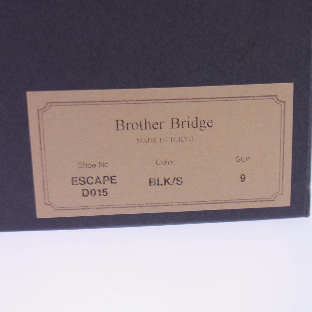 ブラザーブリッジ ESCAPE D015 BLACK SUEDE エスケープ スエード ドレスブーツ ブラック系 US9【中古】