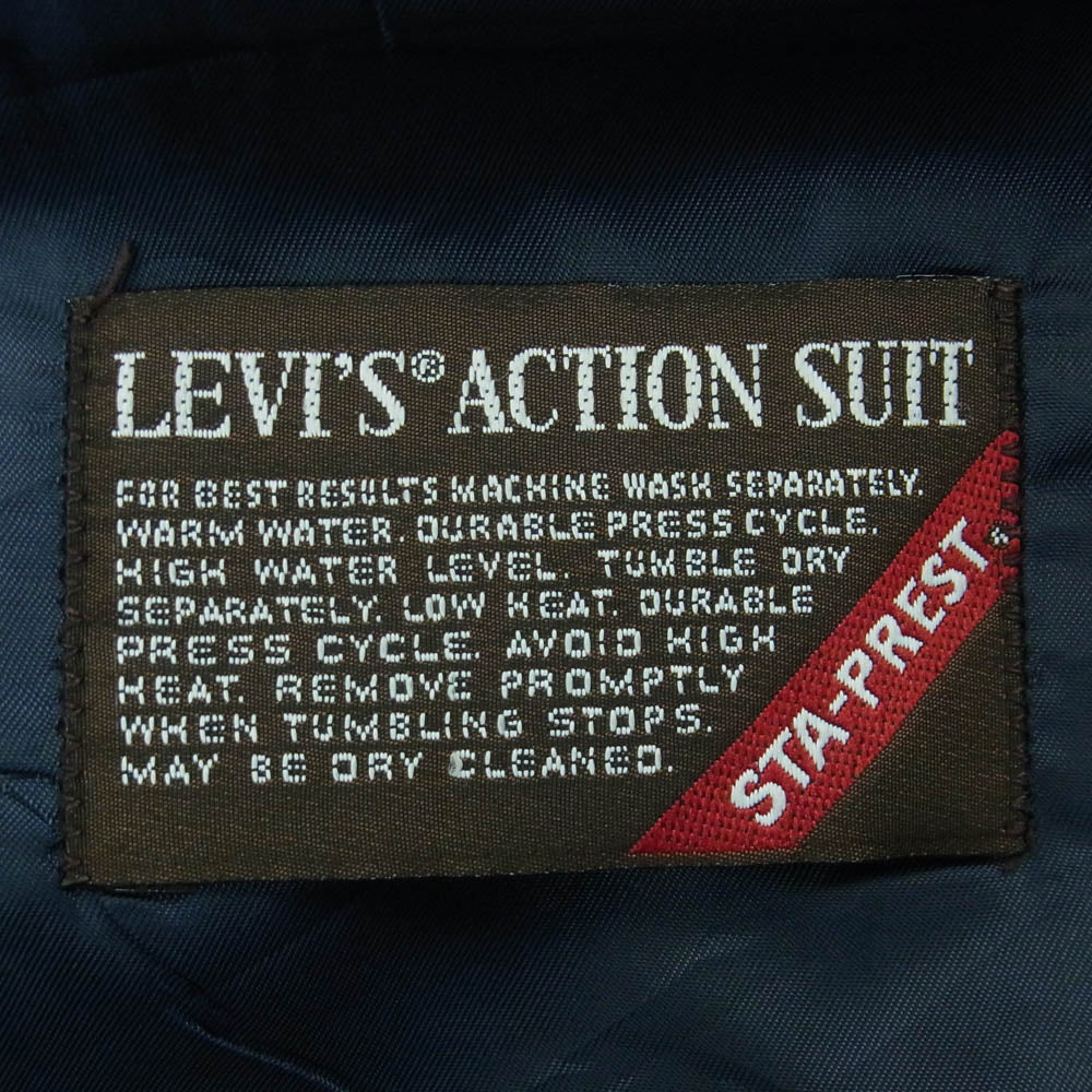 Levi's リーバイス 80s ACTION SUIT STA-PREST 2ボタン テーラード ジャケット ダークネイビー系 44【中古】