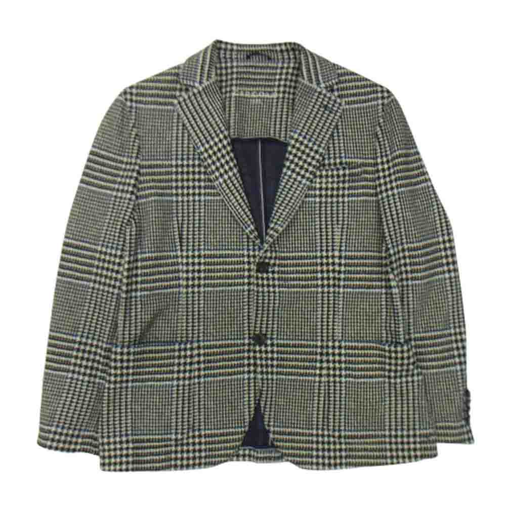 CIRCOLO1901 チルコロ1901 グレンプレイド プリント 千鳥柄 テーラード ジャケット オフホワイト系 ブラック系 ネイビー 50【中古】