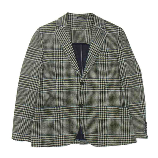 CIRCOLO1901 チルコロ1901 グレンプレイド プリント 千鳥柄 テーラード ジャケット オフホワイト系 ブラック系 ネイビー 50【中古】