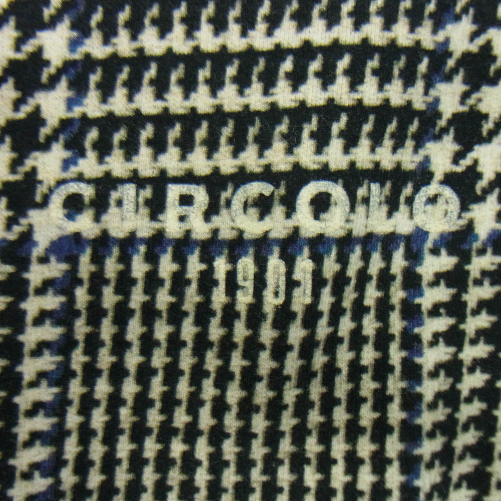 CIRCOLO1901 チルコロ1901 グレンプレイド プリント 千鳥柄 テーラード ジャケット オフホワイト系 ブラック系 ネイビー 50【中古】