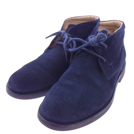 TOD’S トッズ スエード チャカ ブーツ ネイビー系 6【中古】