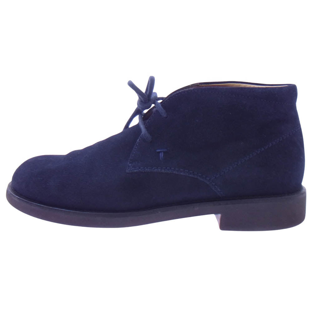 TOD’S トッズ スエード チャカ ブーツ ネイビー系 6【中古】