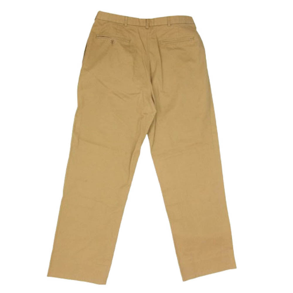 ブリティッシュカーキ USA製 2タック チノ パンツ ブラウン系 34【中古】