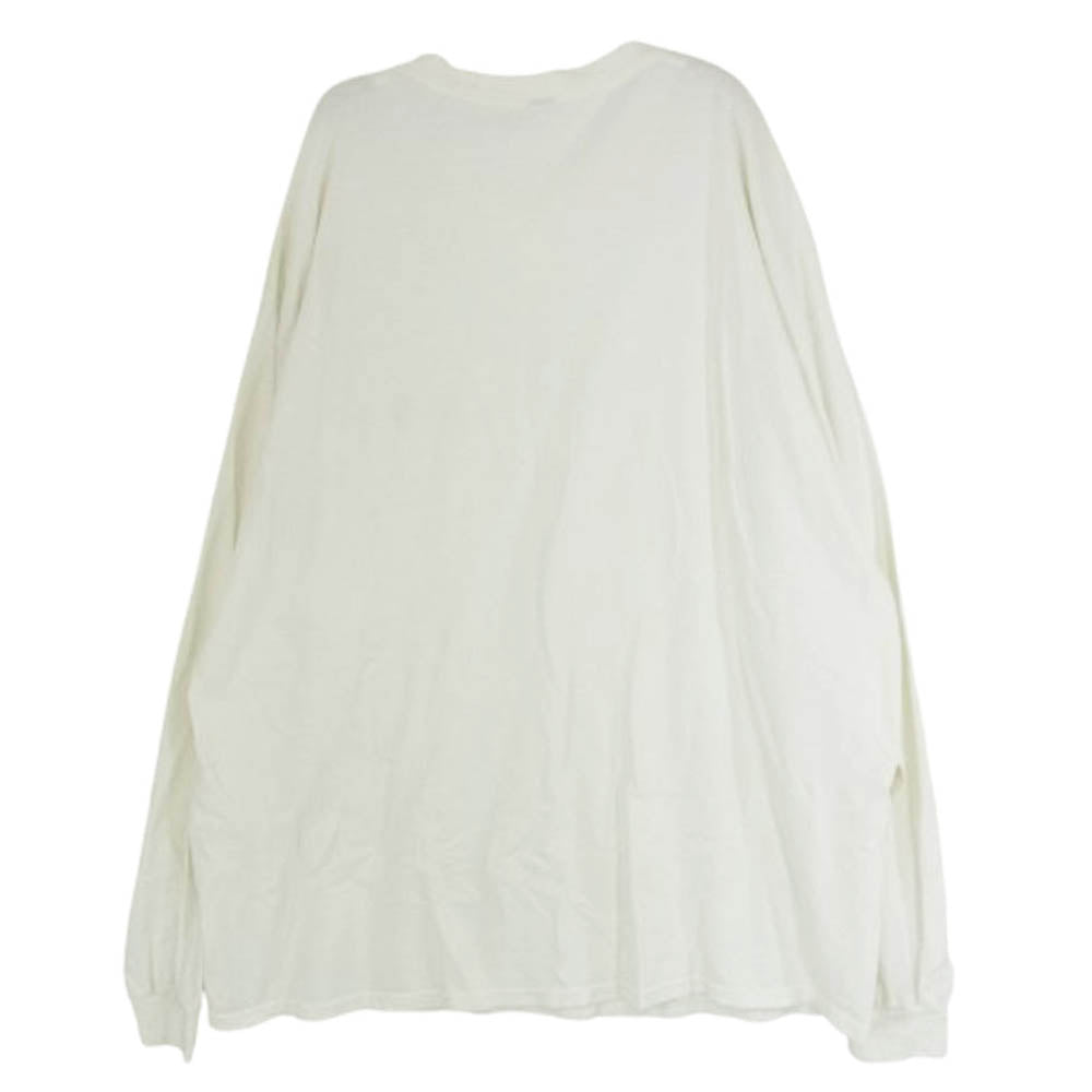 ANCELLM アンセルム EMBROIDERY DYED LS T-SHIRT 刺繍 長袖 Tシャツ カットソー ホワイト系 表記なし【中古】