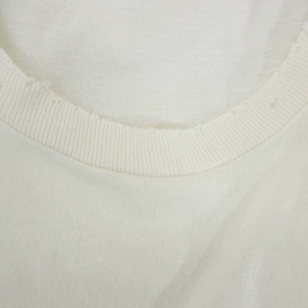 ANCELLM アンセルム EMBROIDERY DYED LS T-SHIRT 刺繍 長袖 Tシャツ カットソー ホワイト系 表記なし【中古】
