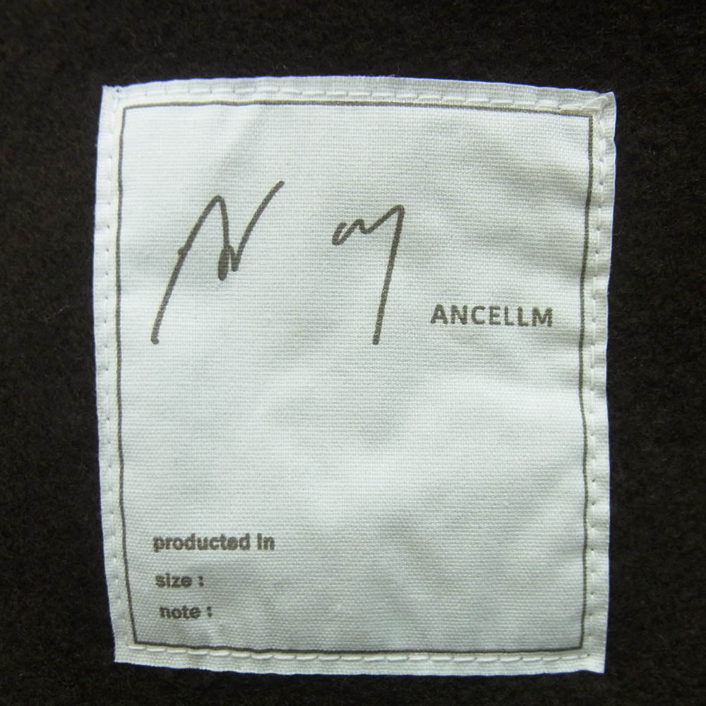 ANCELLM アンセルム ANC-PT92 3/4 TUCK SHORTS WOOL タック ウール ショーツ ショート ハーフ パンツ ダークブラウン系 2【中古】