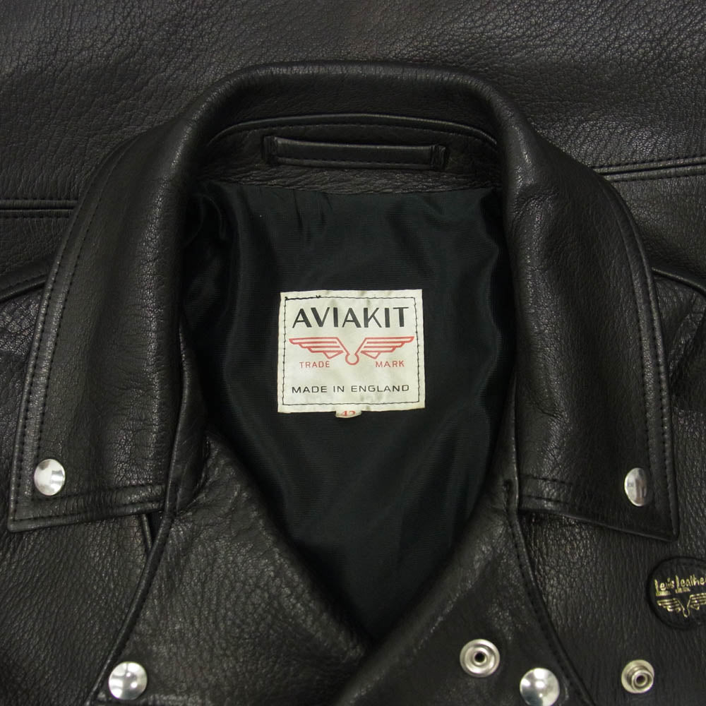 Lewis Leathers ルイスレザー × THE REAL McCOYS リアルマッコイズ 391T LIGHTNING ディアスキン ライトニング ブラック系 42【中古】