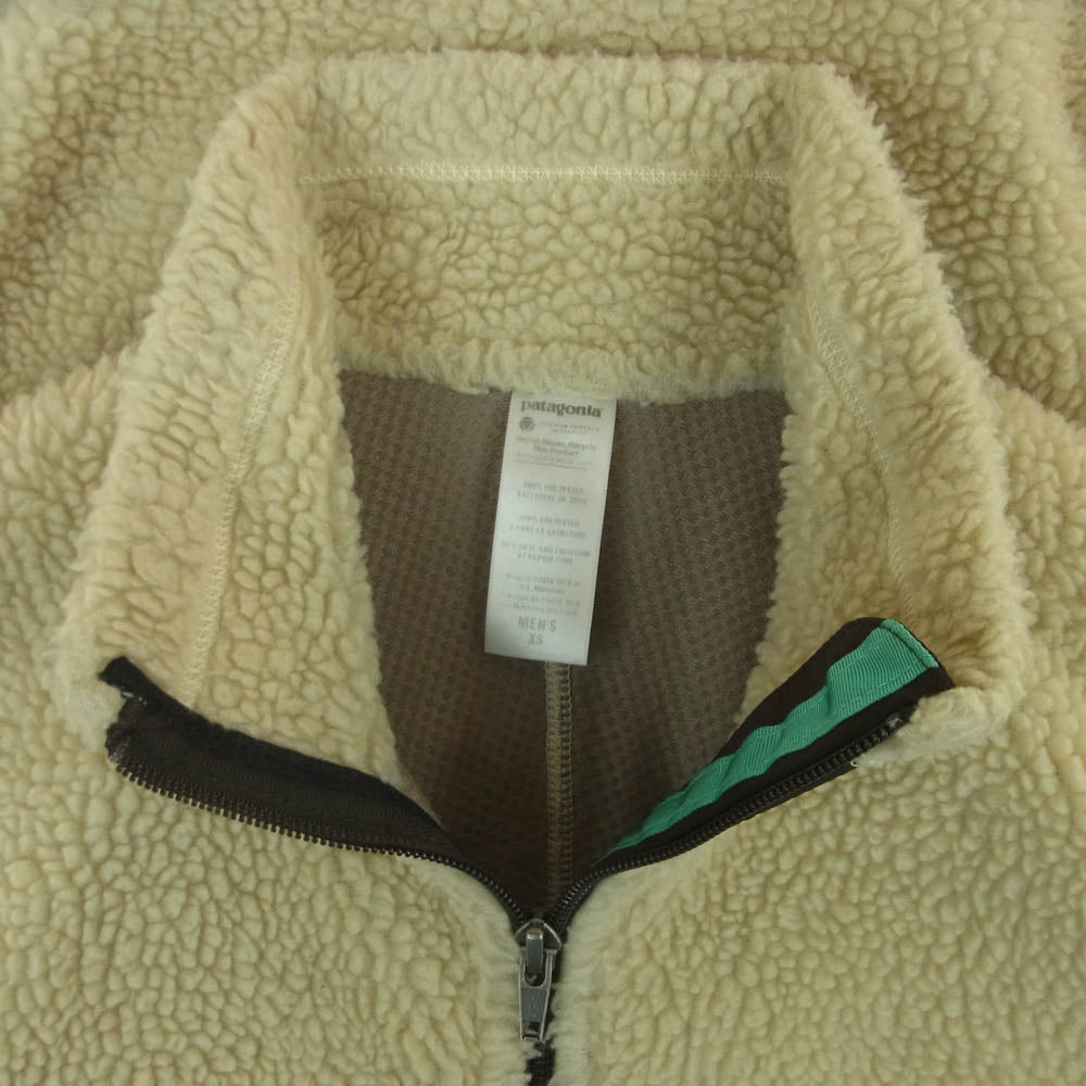 patagonia パタゴニア 11AW 23055 11年製 CLASSIC RETRO-X クラシック レトロX フリース ジャケット ベージュ系 XS【中古】