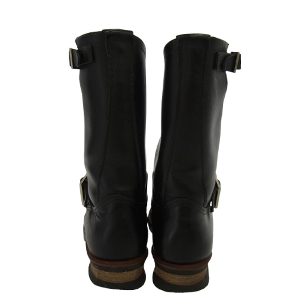 RED WING レッドウィング ENGINEER BOOTS エンジニア ブーツ スチールトゥ ブラック系 US6.5D【中古】