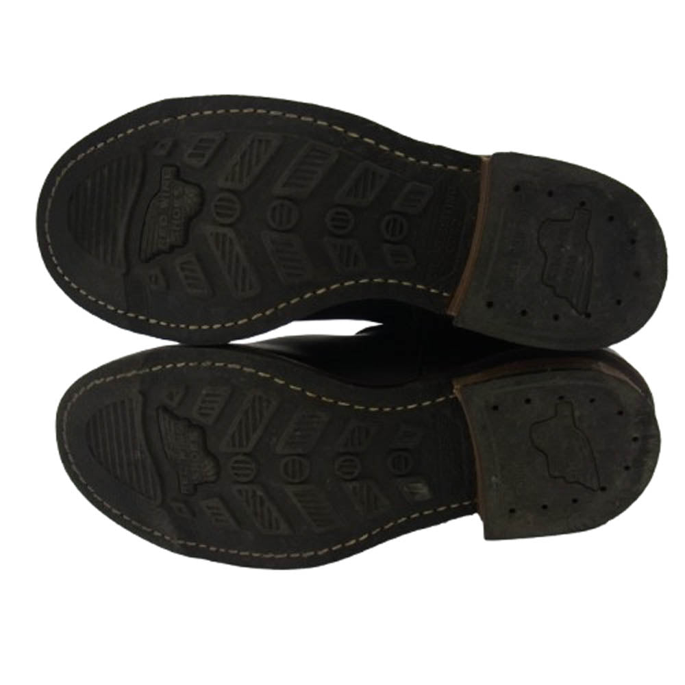 RED WING レッドウィング ENGINEER BOOTS エンジニア ブーツ スチールトゥ ブラック系 US6.5D【中古】