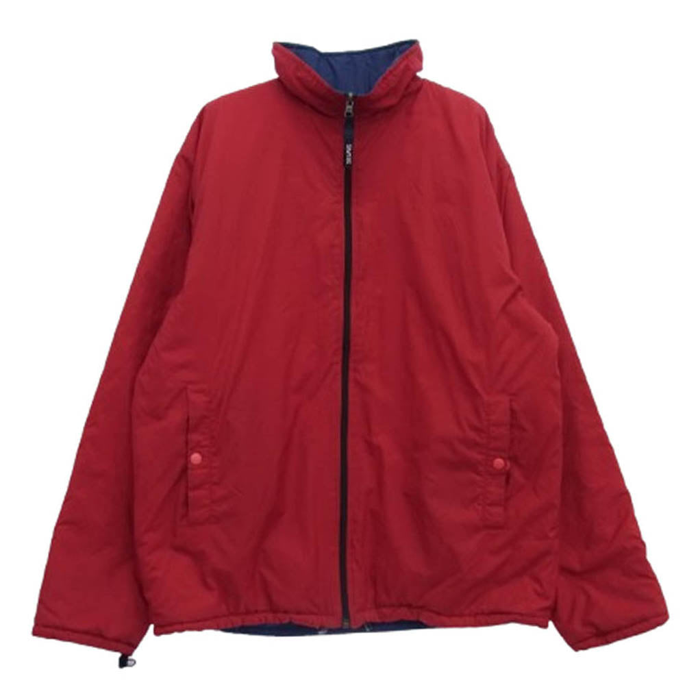サイラス 90s ヴィンテージ 中綿 リバーシブル スタンドカラー ジャケット レッド系 ネイビー系 XL【中古】