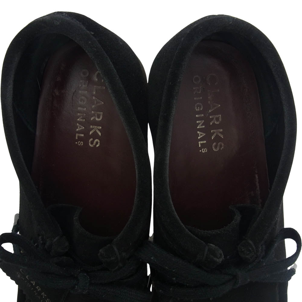 Clarks クラークス Wallabee ワラビー シューズ ブラック系 26cm【中古】