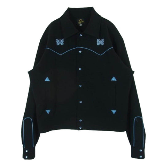 Needles ニードルス MR201 Piping Cowboy Jac パイピング カウボーイ ジャケット 日本製 ブラック系 S【中古】