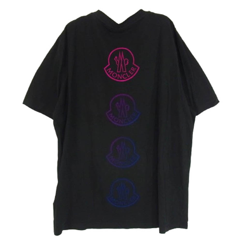 MONCLER モンクレール 21SS G20918C00033 829H8 MAGLIA T-SHIRT 半袖 Tシャツ ブラック系 L【中古】