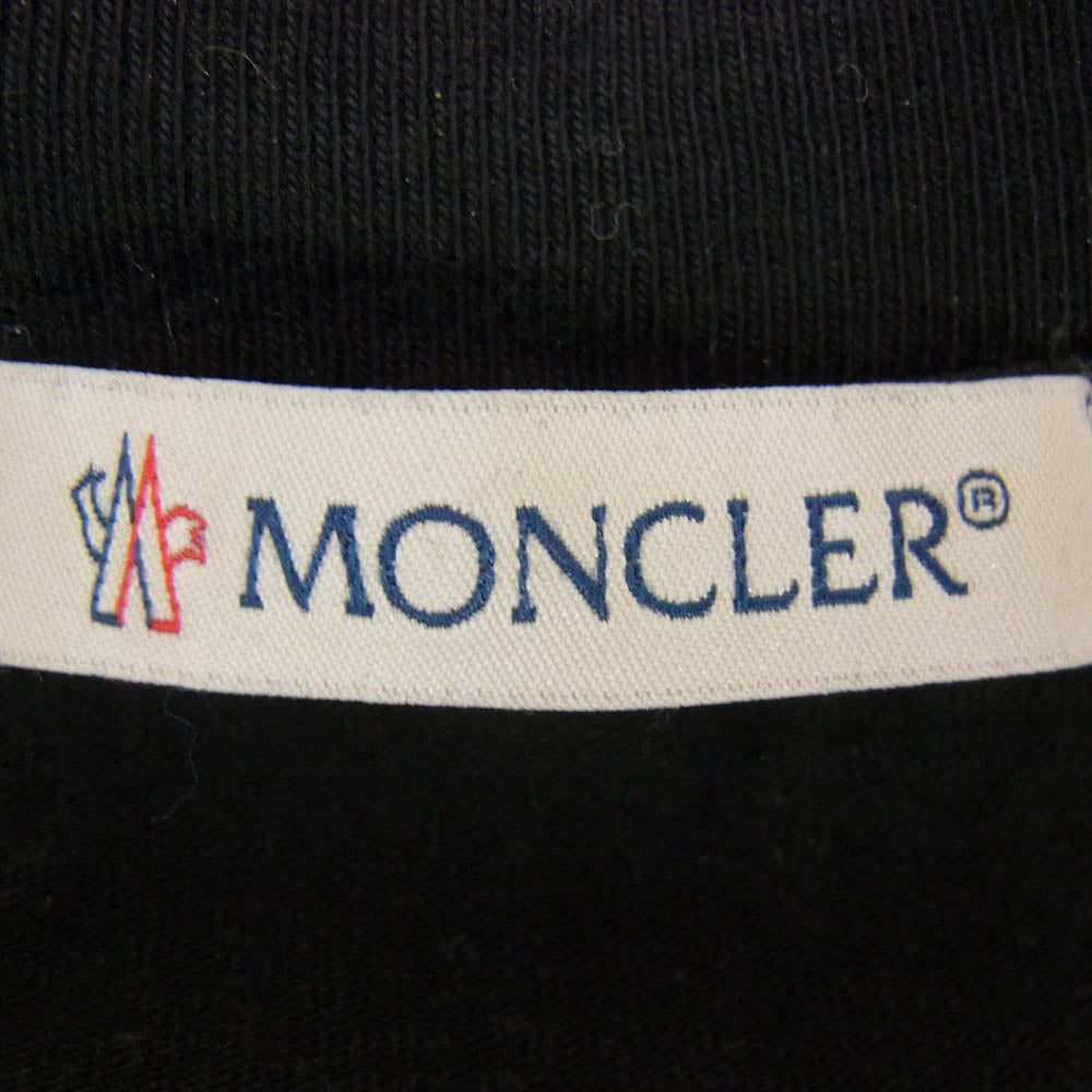 MONCLER モンクレール 21SS G20918C00033 829H8 MAGLIA T-SHIRT 半袖 Tシャツ ブラック系 L【中古】