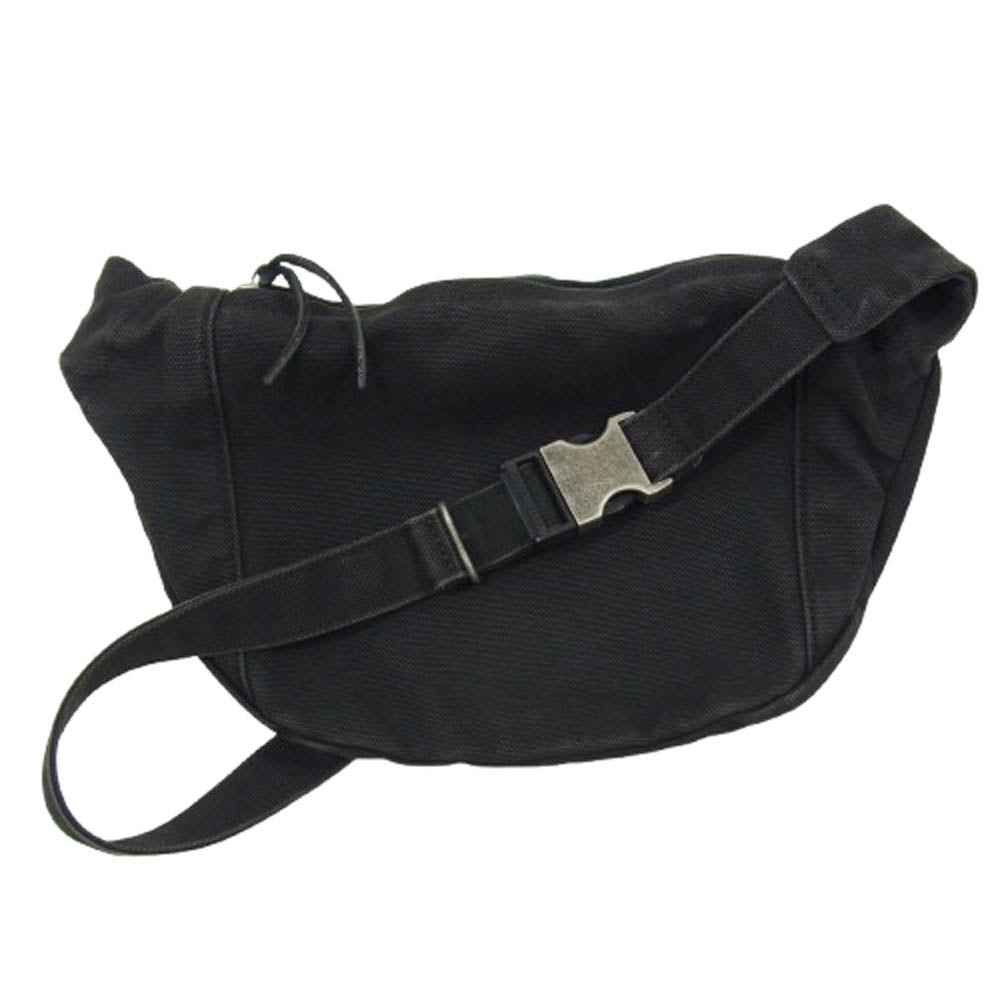 WACKO MARIA ワコマリア × PORTER ポーター WASHED CANVAS WAIST BAG キャンバス ウエスト バッグ ブラック系【中古】