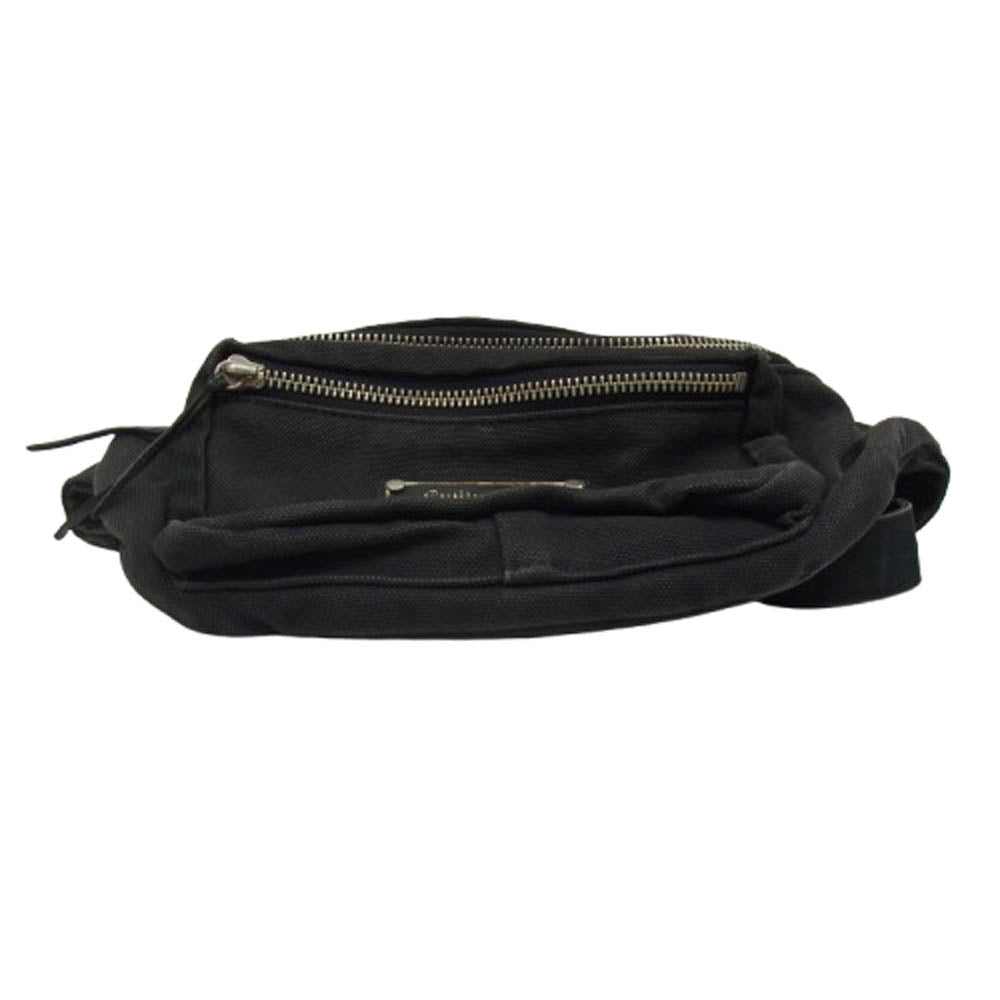 WACKO MARIA ワコマリア × PORTER ポーター WASHED CANVAS WAIST BAG キャンバス ウエスト バッグ ブラック系【中古】