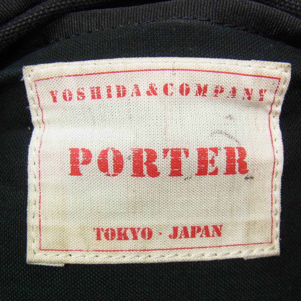 WACKO MARIA ワコマリア × PORTER ポーター WASHED CANVAS WAIST BAG キャンバス ウエスト バッグ ブラック系【中古】