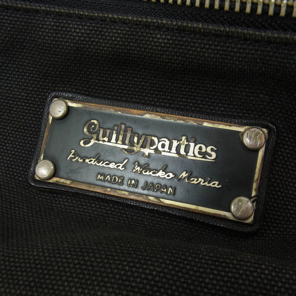 WACKO MARIA ワコマリア × PORTER ポーター WASHED CANVAS WAIST BAG キャンバス ウエスト バッグ ブラック系【中古】
