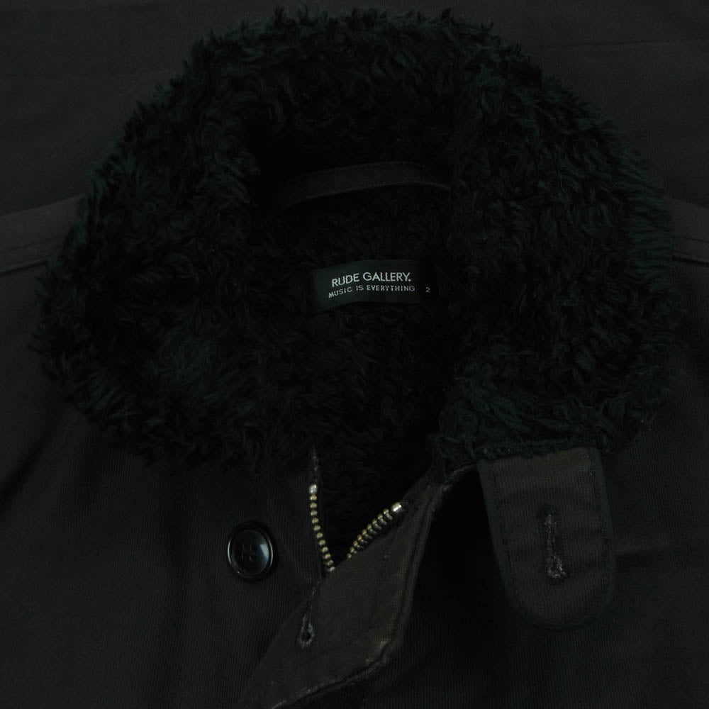 RUDE GALLERY 裏ボアジャケット N-1 デッキジャケット ルード RUDE GALLERY ルードギャラリー ホースハイド レザー N-1