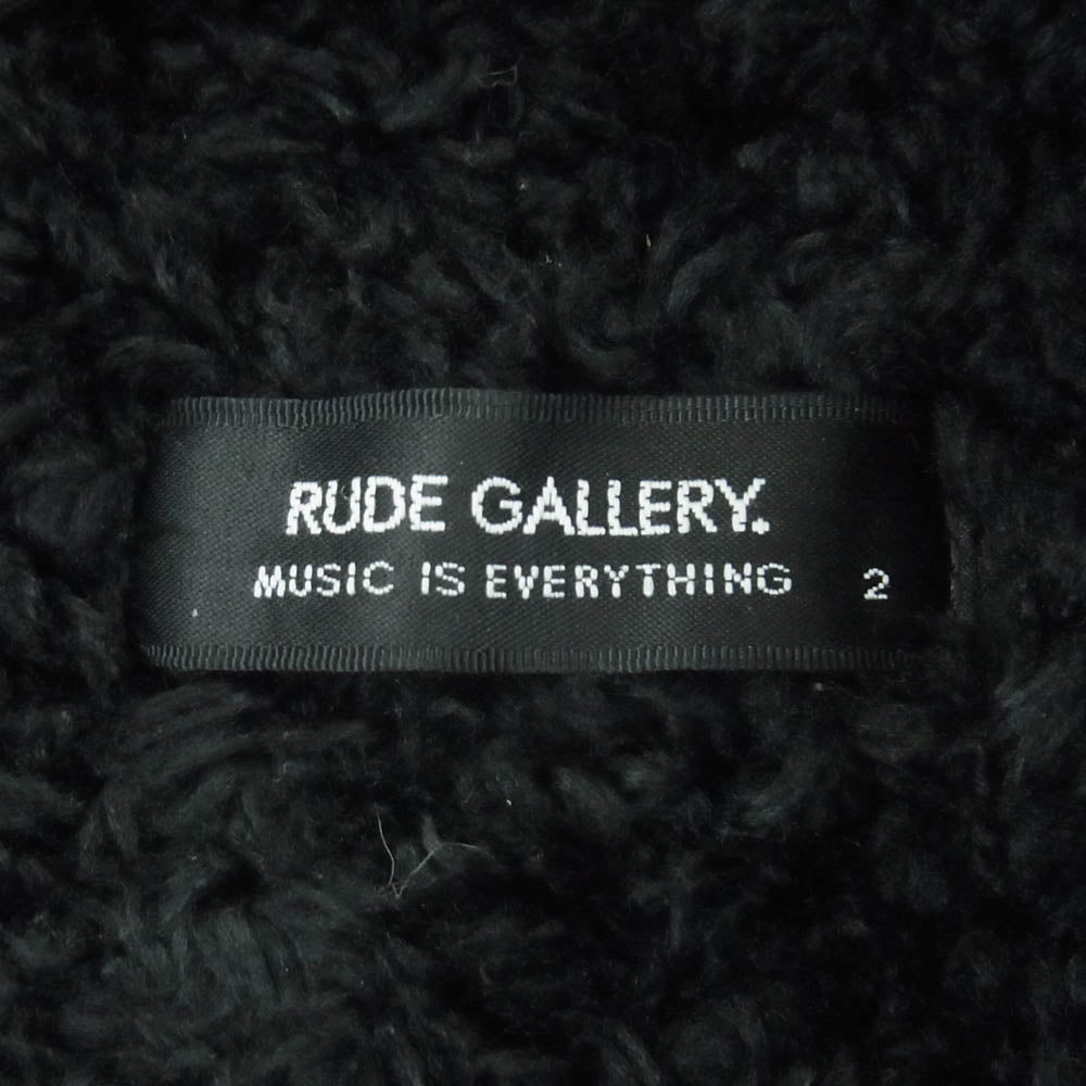 RUDE GALLERY ルードギャラリー N-1 デッキ ジャケット 裏ボア ミリタリー ジャケット 中国製 ブラック系 2【中古】