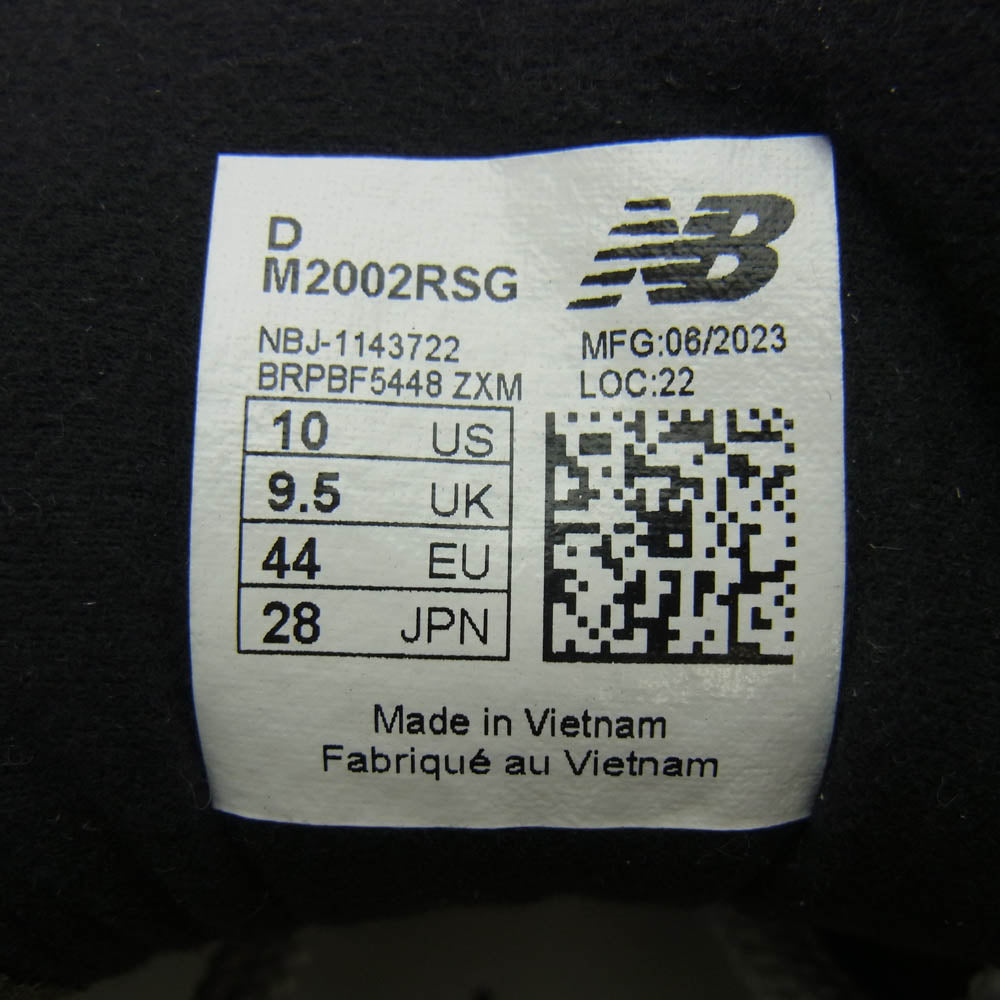 NEW BALANCE ニューバランス M2002RSG USA製 スエード メッシュ バイカラー スニーカー グレー系 28cm【中古】