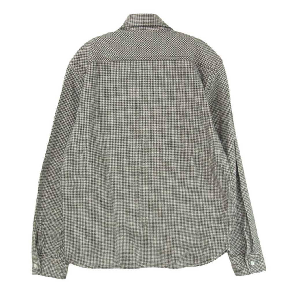 JELADO ジェラード ヘビーネル 千鳥柄 長袖 ワーク シャツ ブラック系 ホワイト系 46【中古】