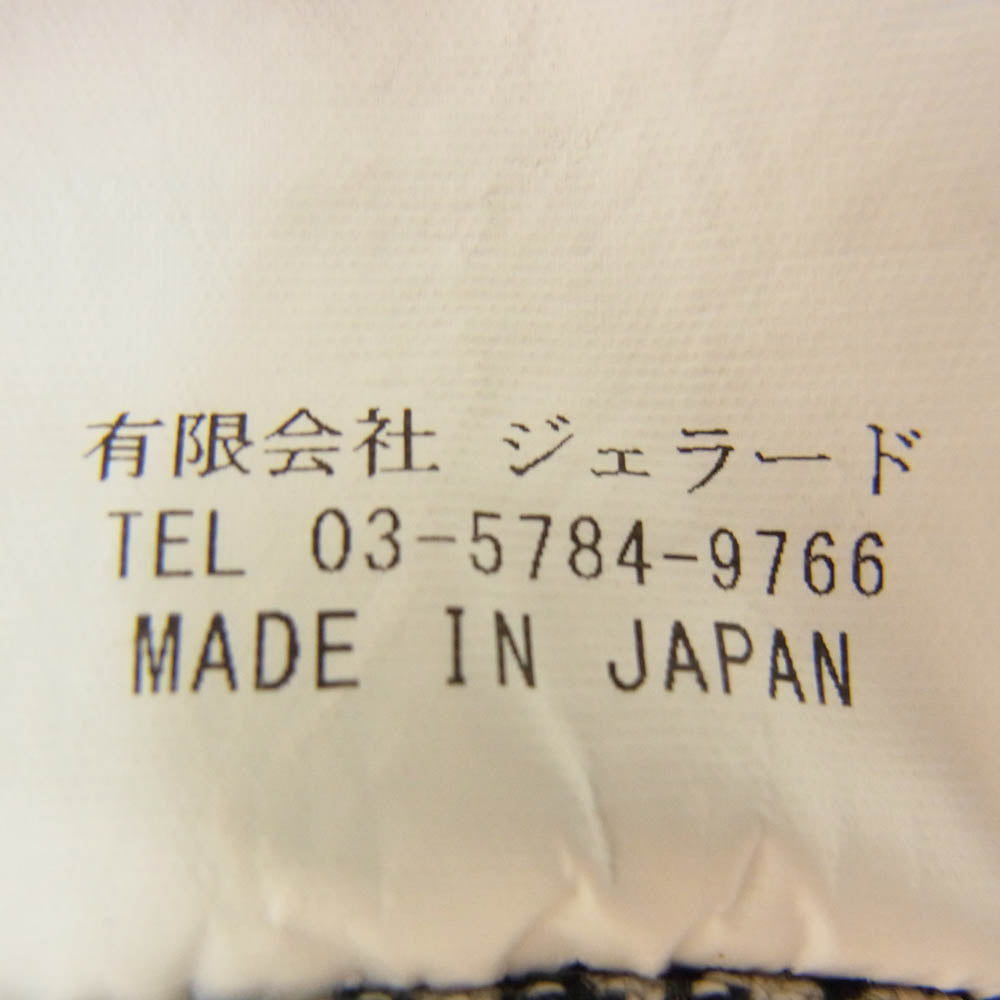 JELADO ジェラード ヘビーネル 千鳥柄 長袖 ワーク シャツ ブラック系 ホワイト系 46【中古】